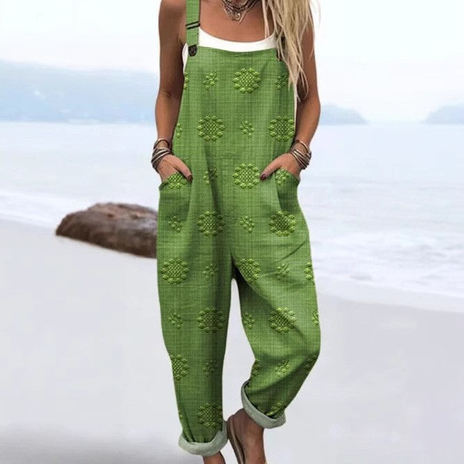 Elara™ | Floral Art Jumpsuit