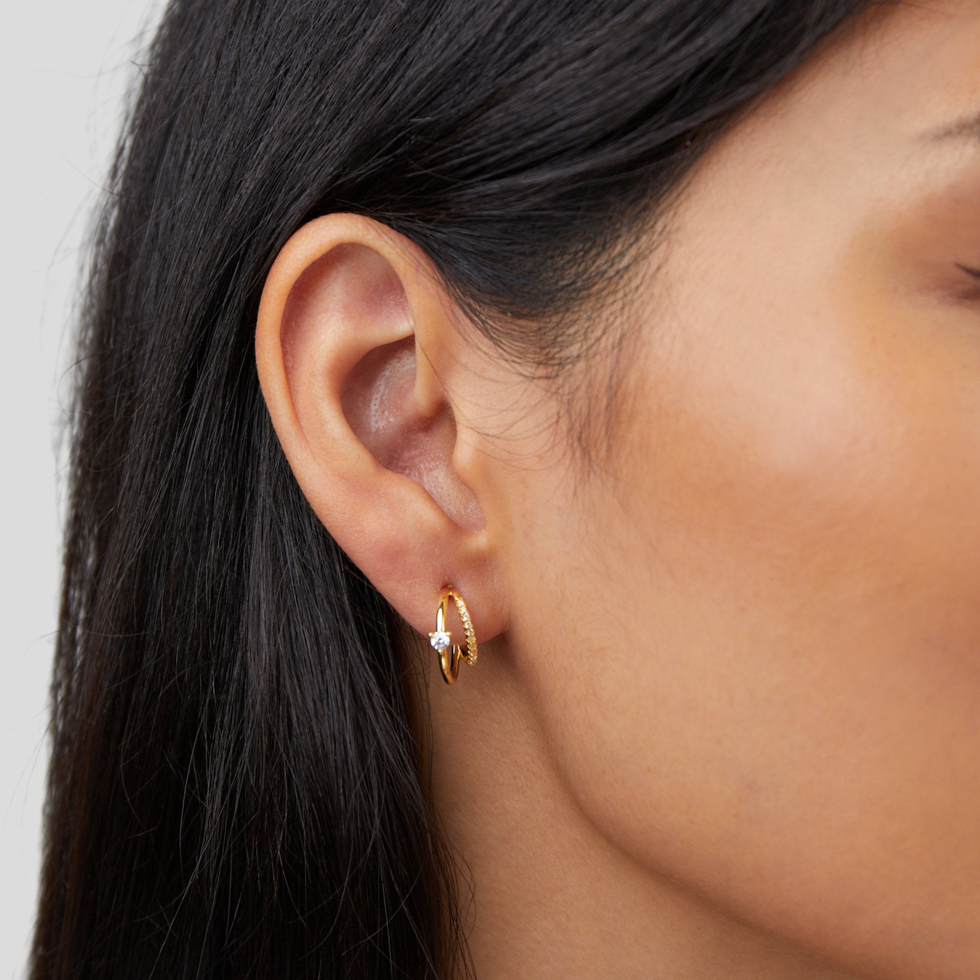 Elara™ | Crystal Hoop Earrings