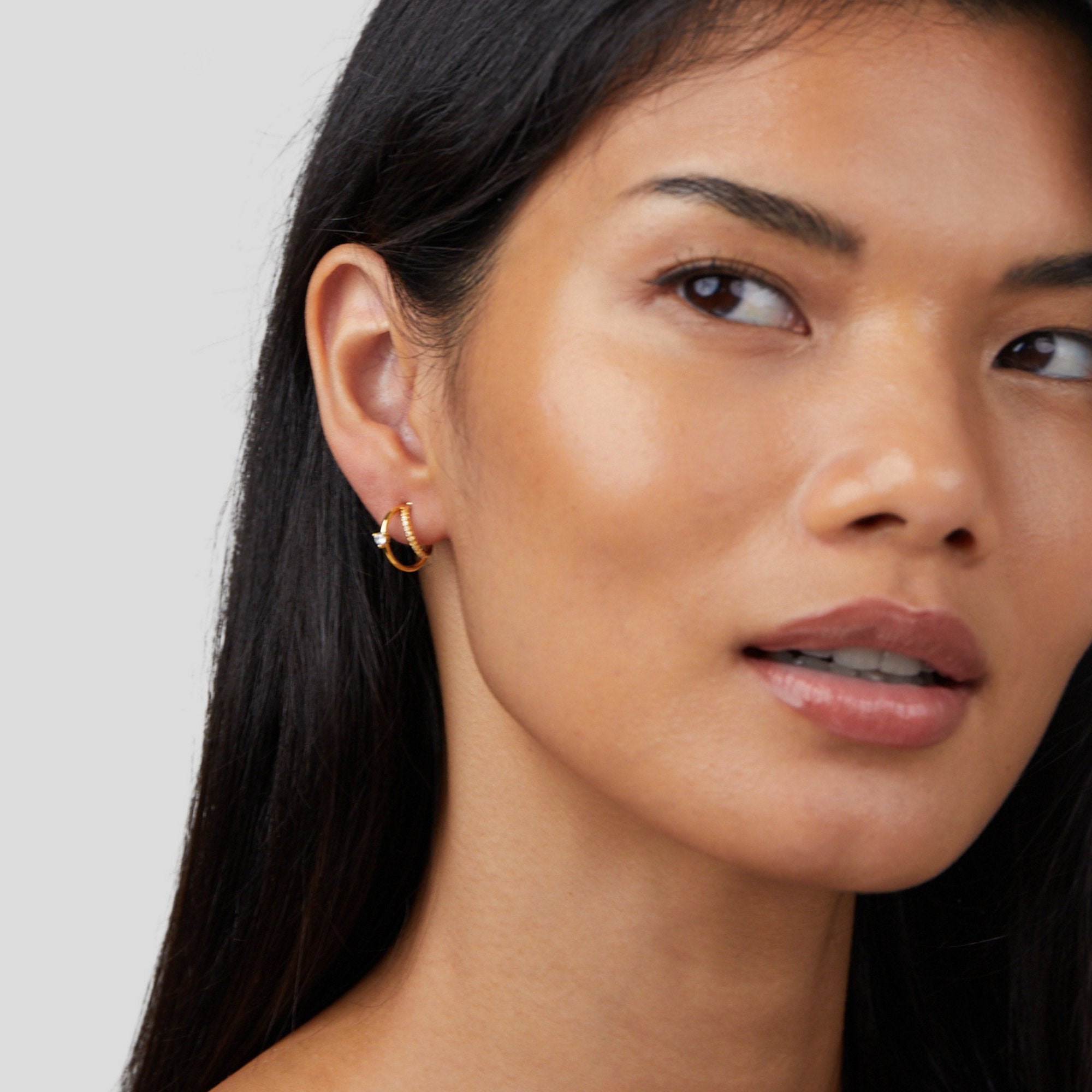 Elara™ | Crystal Hoop Earrings