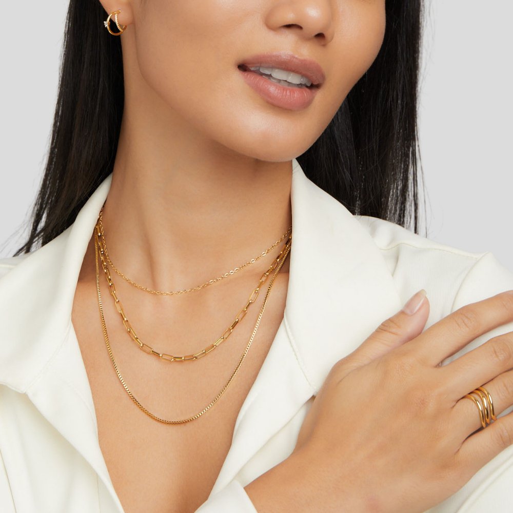 Elara™ | Stainless Steel Layered Necklace