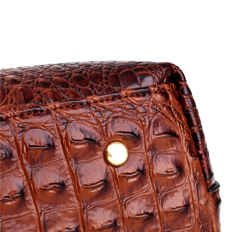Elara™ | Crocodile Pattern Handbag