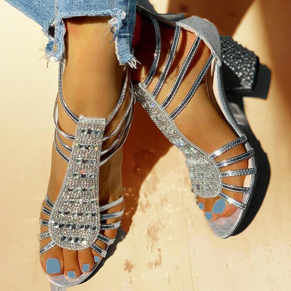 Elara™ | Rhinestone Open-Heeled Sandals